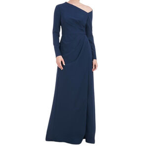 Kay Unger dress Irina gown long sleeve blue size 14
